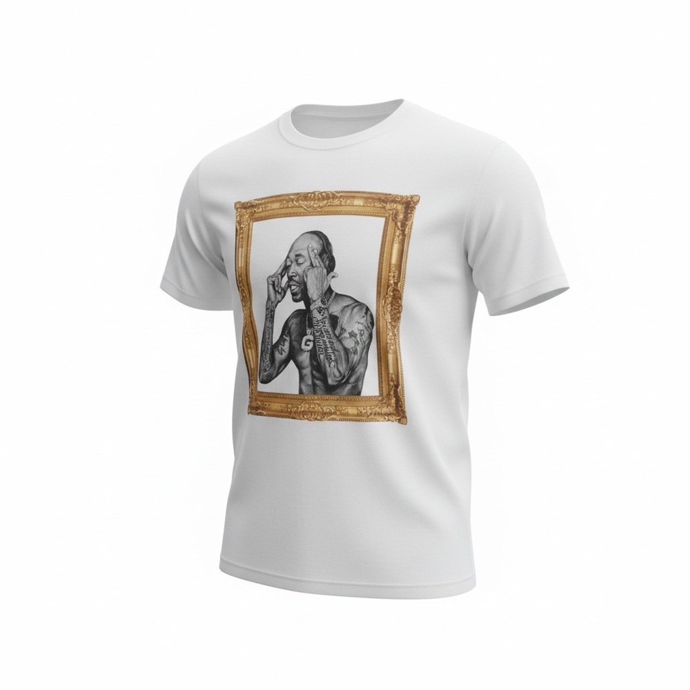 White Freddie Gibbs Graphic T-Shirt